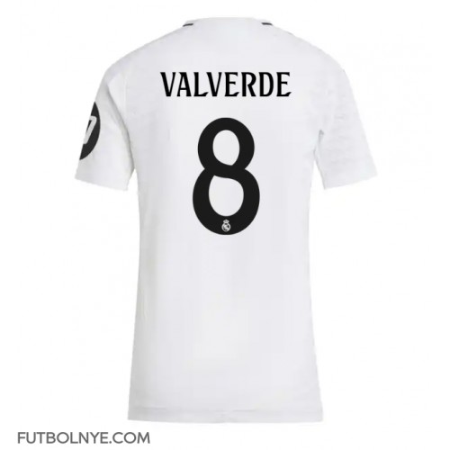 Camiseta Real Madrid Federico Valverde #8 Primera Equipación para mujer 2024-25 manga corta